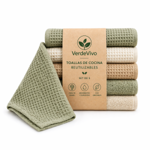 Toallas de cocina reutilizables